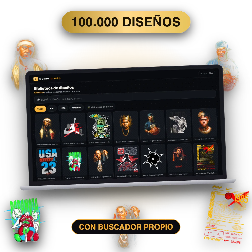 Biblioteca de 100.000 diseños